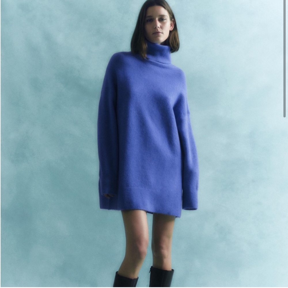 Zara SOFT OVERSIZED KNIT SWEATER